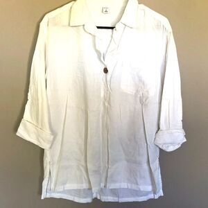 Old Navy pullover white blouse M Perfect condition